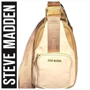 Steve Madden BKnicks Sling Bag- Vanilla